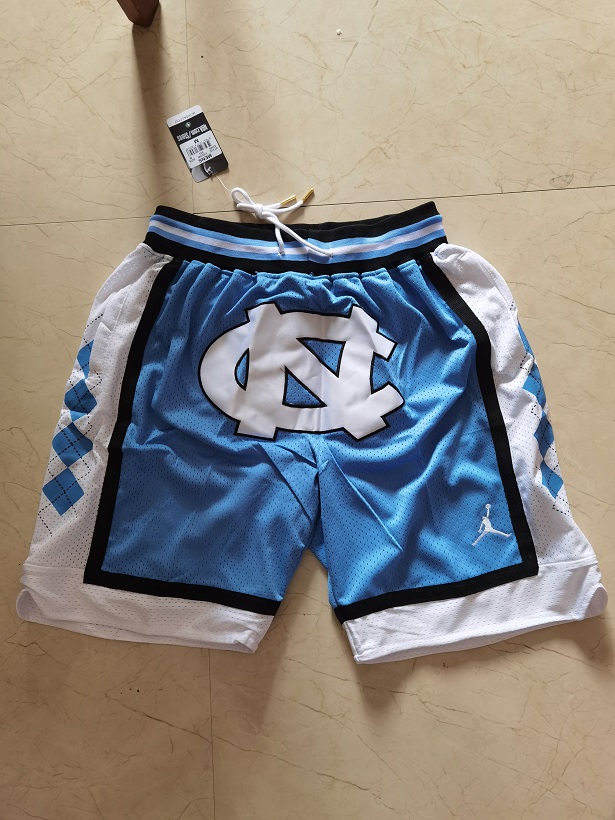 2020 Men North Carolina Tar Heels blue shorts->ncaa teams->NCAA Jersey